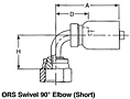 ORS Swivel 90º Elbow (Short)